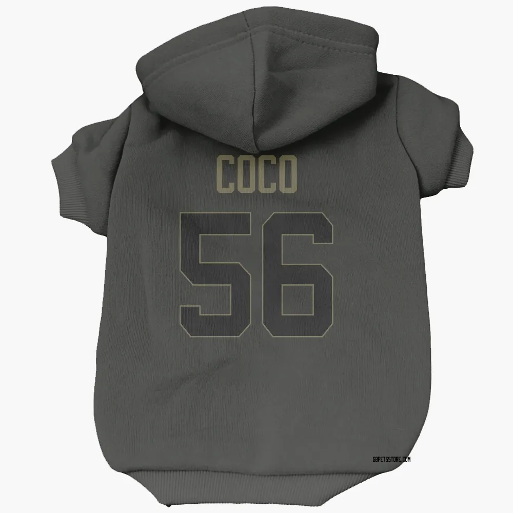 Green Bay Packers Jack Coco Black Service Pet Hoodie for Dog & Cat