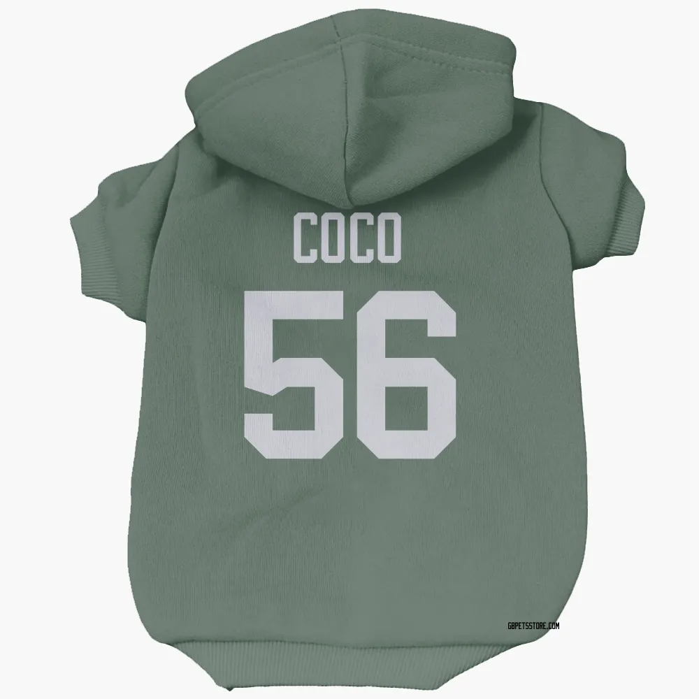 Green Bay Packers Jack Coco Green Pet Hoodie for Dog & Cat