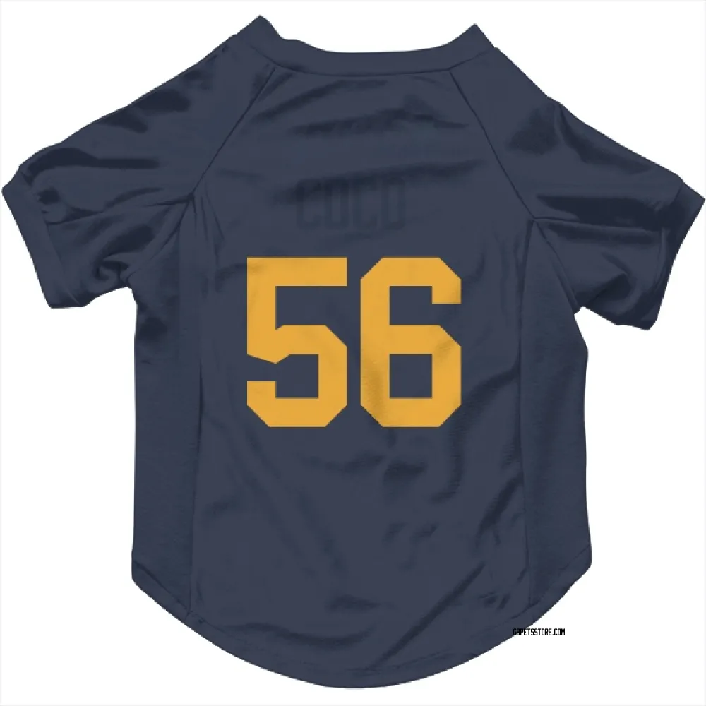 Green Bay Packers Jack Coco Navy Pet Jersey for Dog & Cat