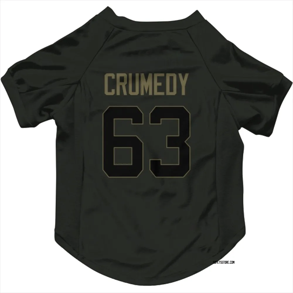 Green Bay Packers Jaden Crumedy Black Service Pet Jersey for Dog & Cat