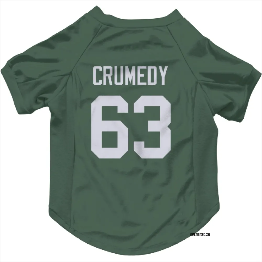 Green Bay Packers Jaden Crumedy Green Pet Jersey for Dog & Cat