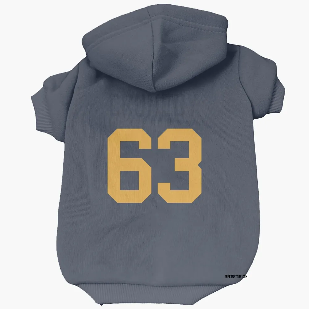 Green Bay Packers Jaden Crumedy Navy Pet Hoodie for Dog & Cat