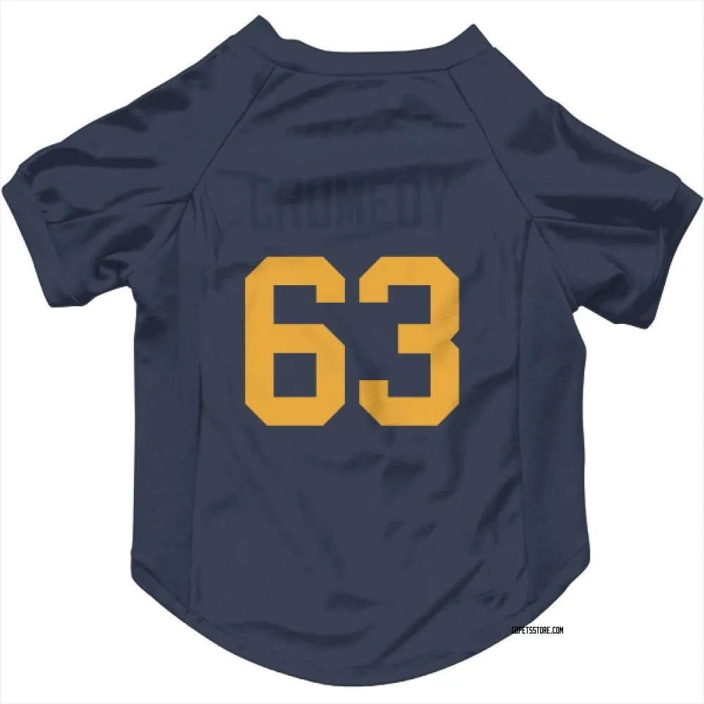 Green Bay Packers Jaden Crumedy Navy Pet Jersey for Dog & Cat
