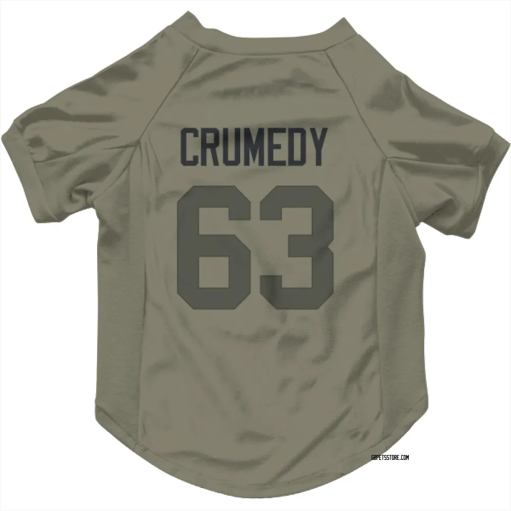 Green Bay Packers Jaden Crumedy Olive Pet Jersey for Dog & Cat