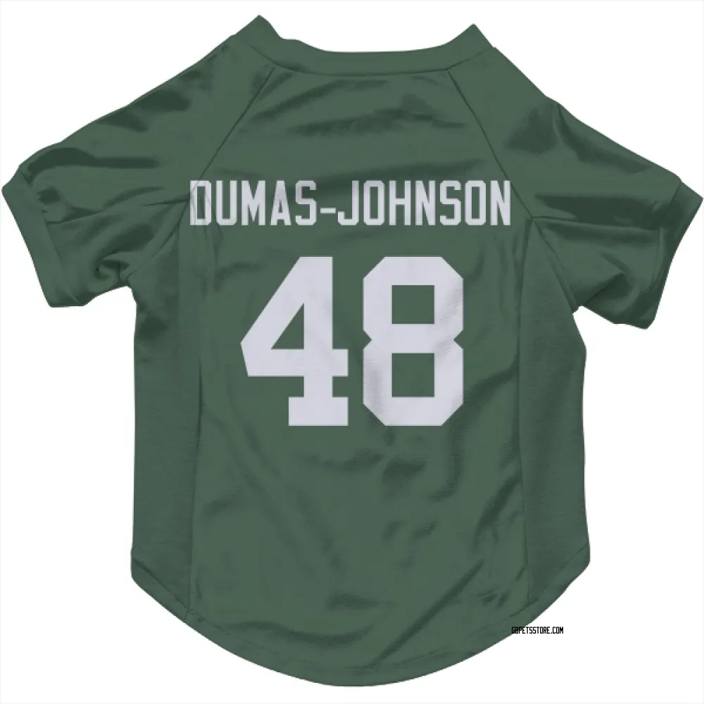 Green Bay Packers Jamon Dumas-Johnson Green Pet Jersey for Dog & Cat