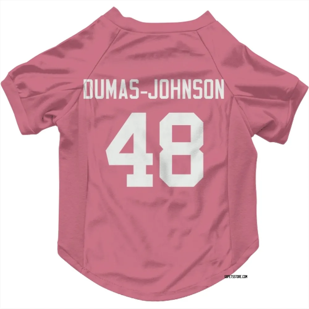 Green Bay Packers Jamon Dumas-Johnson Pink Pet Jersey for Dog & Cat