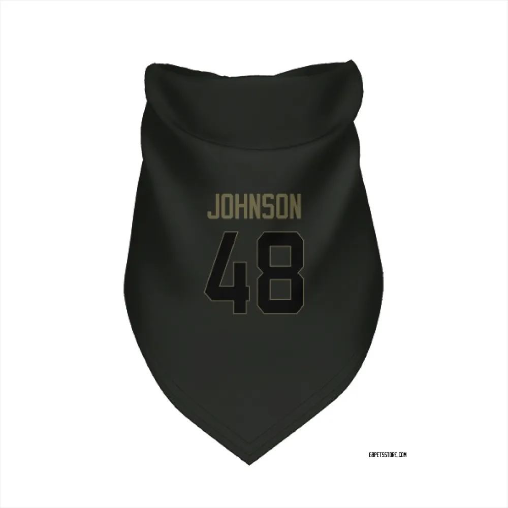 Green Bay Packers Jamon Johnson Black Service Pet Bandana for Dog & Cat