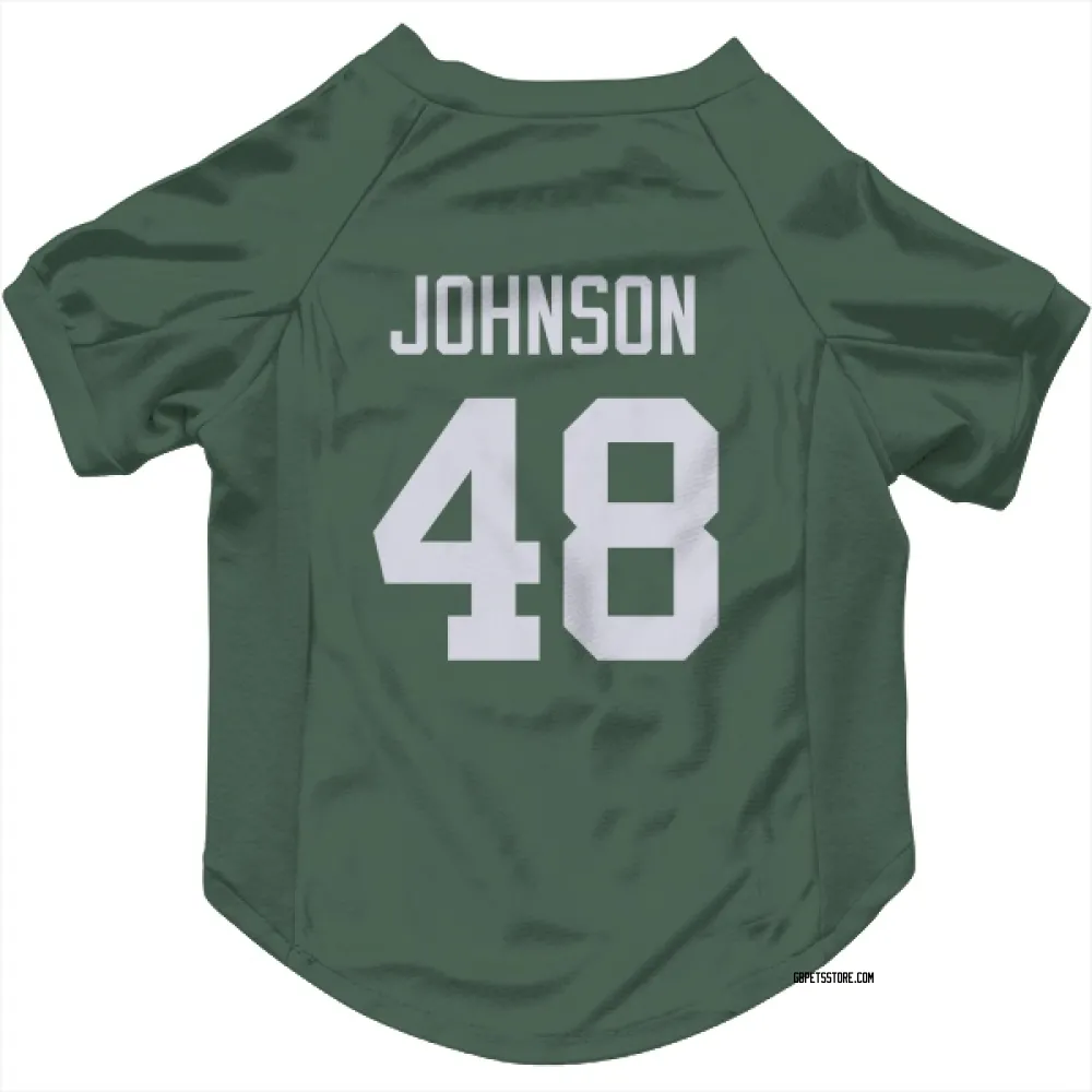 Green Bay Packers Jamon Johnson Green Pet Jersey for Dog & Cat
