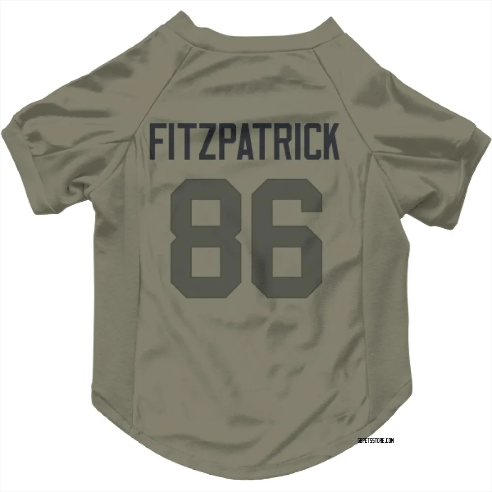 Green Bay Packers John FitzPatrick Olive Pet Jersey for Dog & Cat
