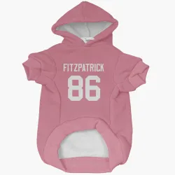 Green Bay Packers John FitzPatrick Pink Pet Hoodie for Dog & Cat