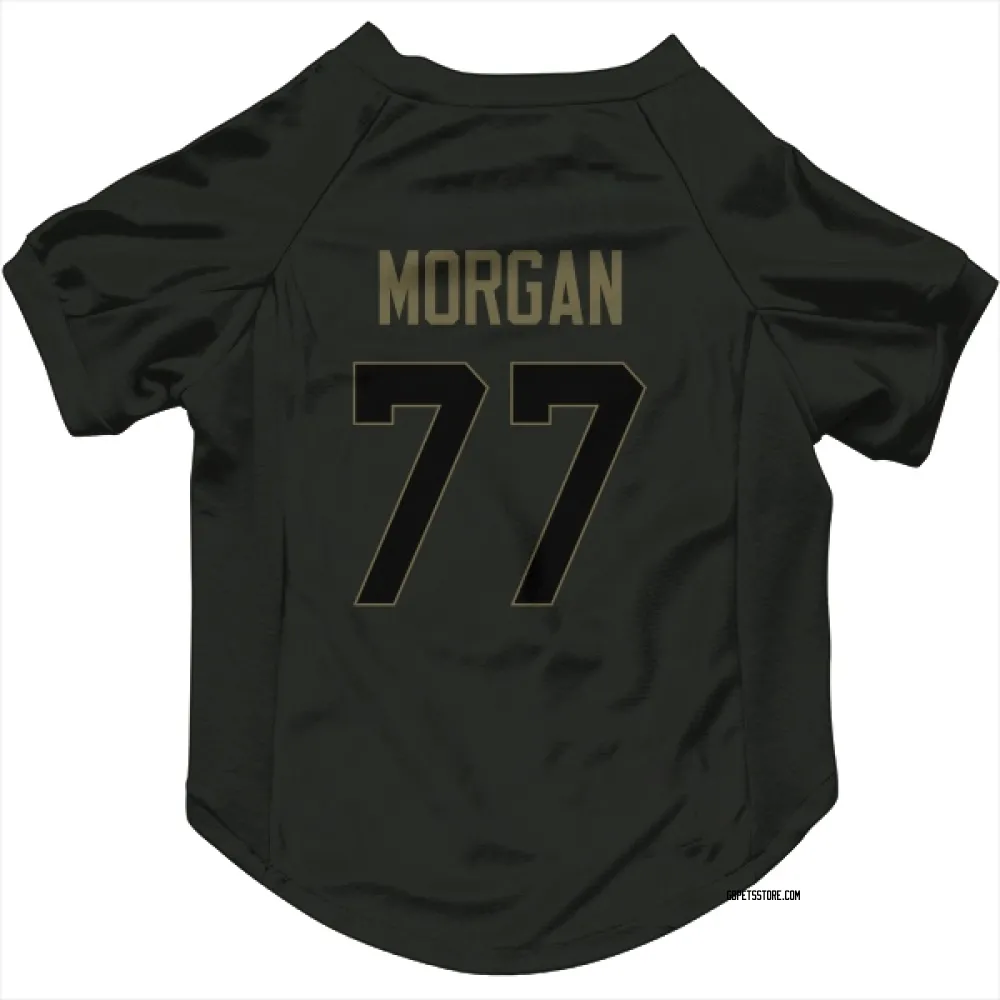 Green Bay Packers Jordan Morgan Black Service Pet Jersey for Dog & Cat