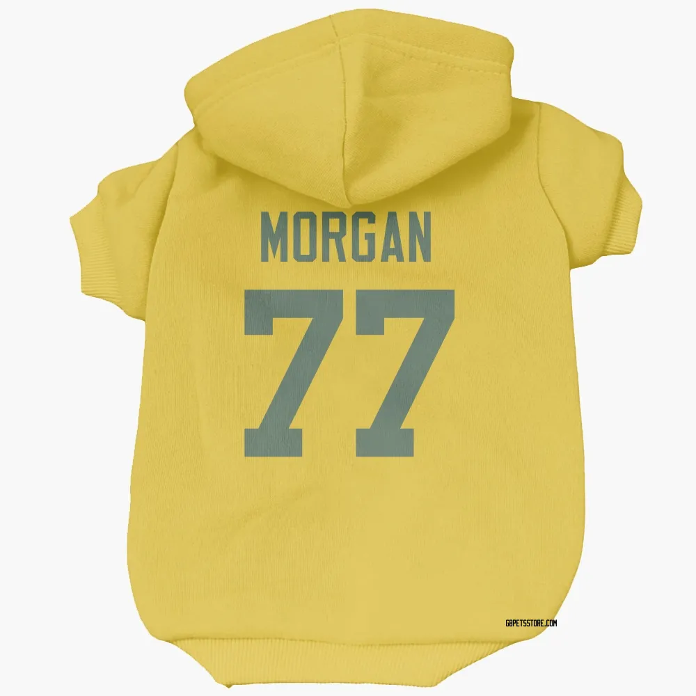 Green Bay Packers Jordan Morgan Gold Pet Hoodie for Dog & Cat