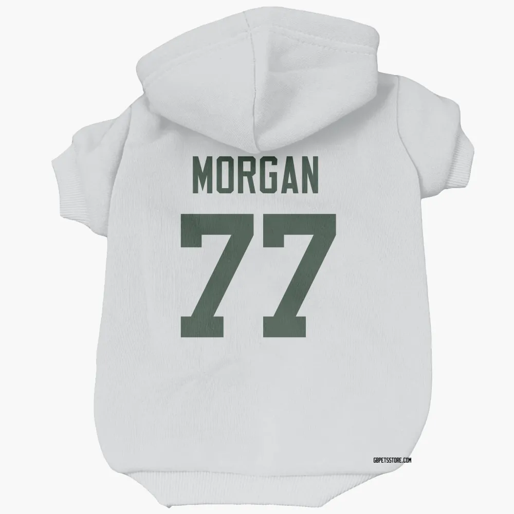 Green Bay Packers Jordan Morgan White Pet Hoodie for Dog & Cat