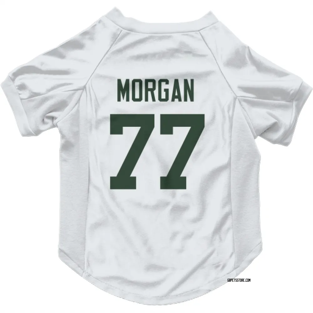 Green Bay Packers Jordan Morgan White Pet Jersey for Dog & Cat