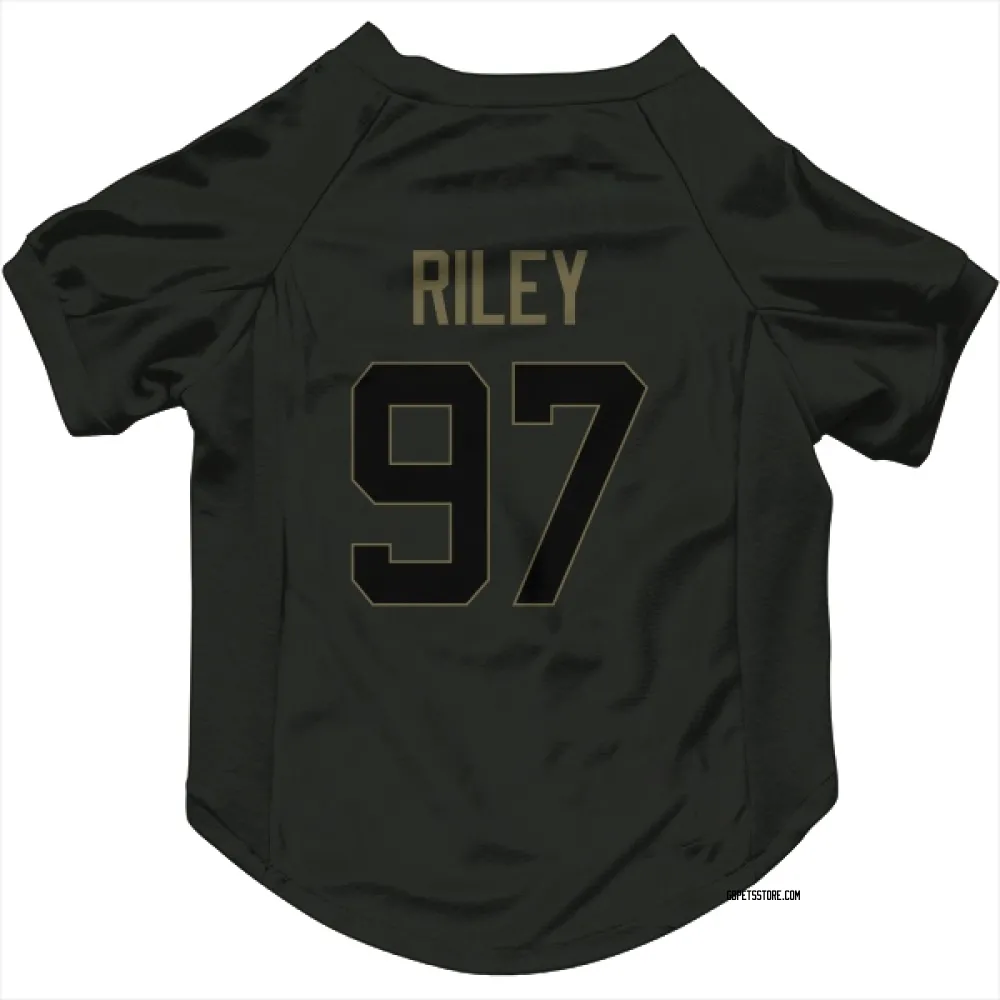 Green Bay Packers Jordon Riley Black Service Pet Jersey for Dog & Cat