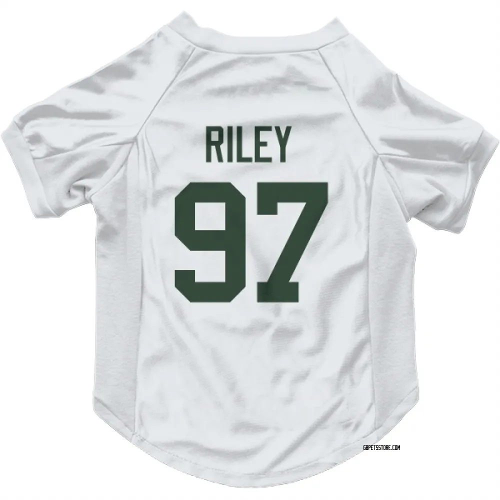 Green Bay Packers Jordon Riley White Pet Jersey for Dog & Cat