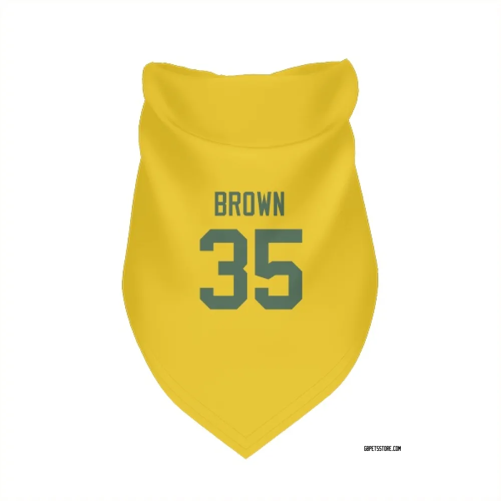 Green Bay Packers Kahzir Brown Gold Pet Bandana for Dog & Cat