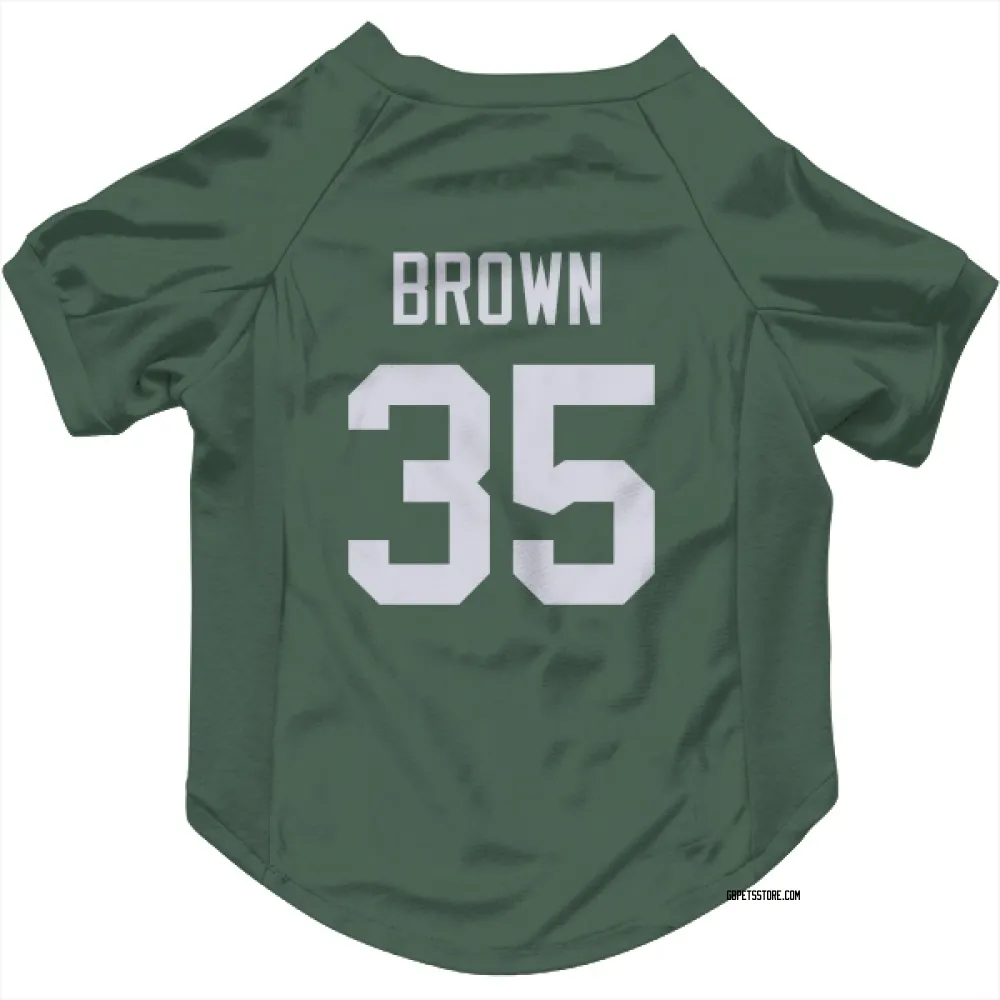 Green Bay Packers Kahzir Brown Green Pet Jersey for Dog & Cat