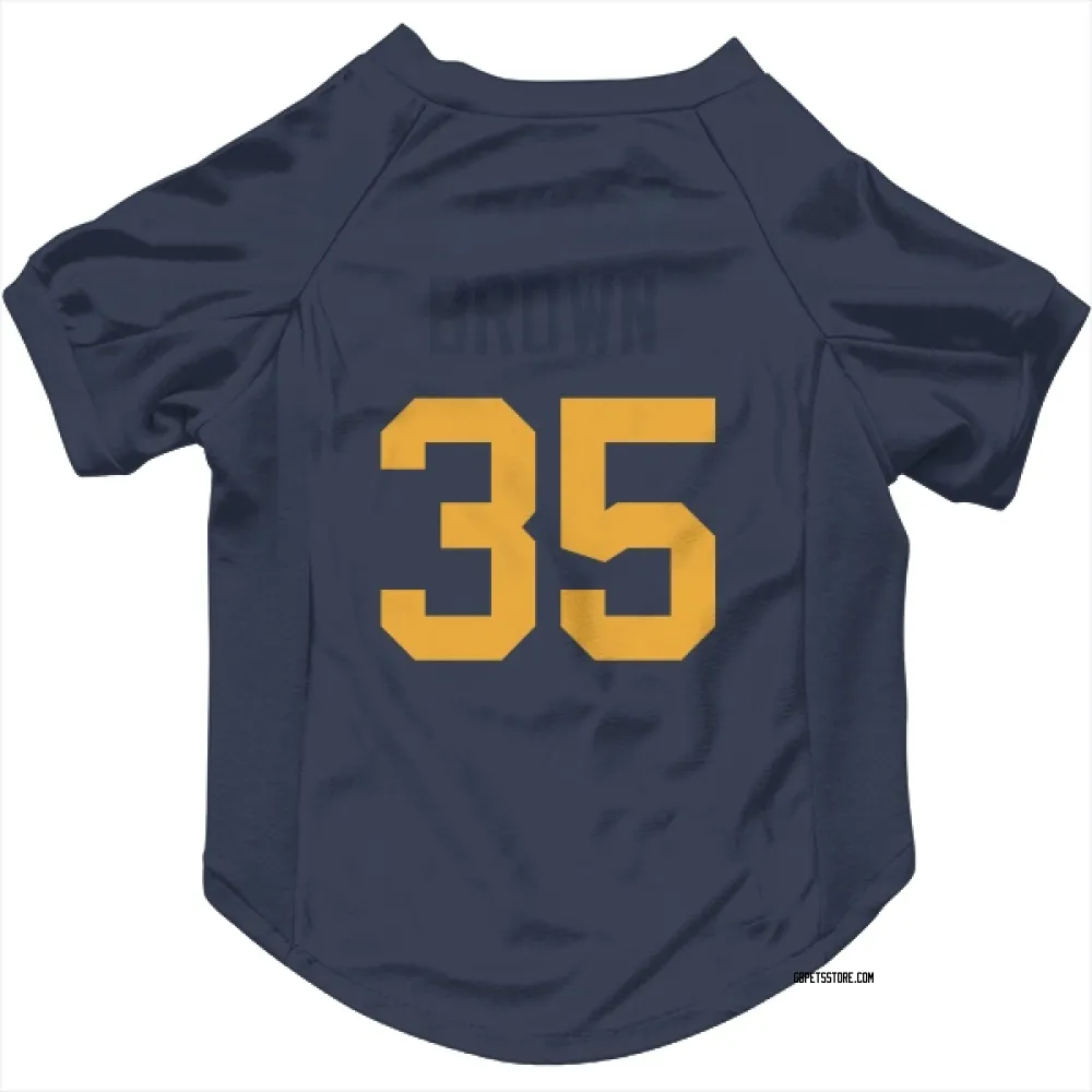 Green Bay Packers Kahzir Brown Navy Pet Jersey for Dog & Cat