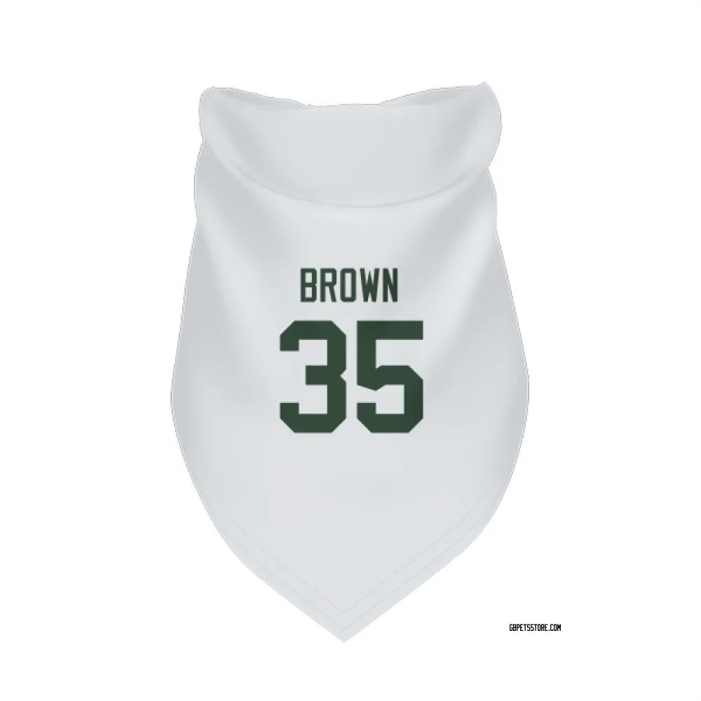 Green Bay Packers Kahzir Brown White Pet Bandana for Dog & Cat