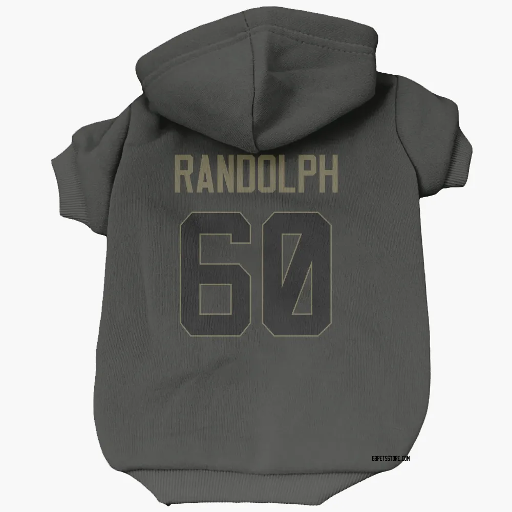 Green Bay Packers Keith Randolph Black Service Pet Hoodie for Dog & Cat