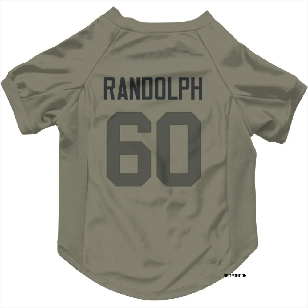 Green Bay Packers Keith Randolph Olive Pet Jersey for Dog & Cat