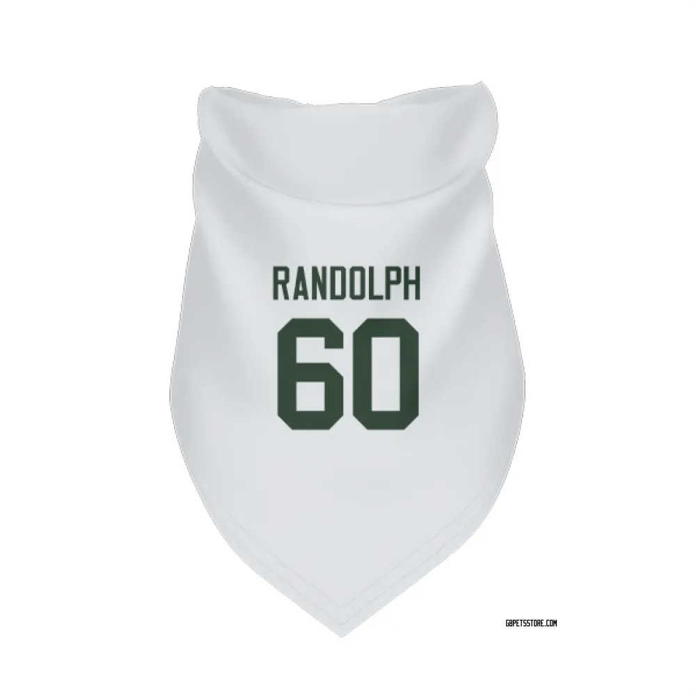 Green Bay Packers Keith Randolph White Pet Bandana for Dog & Cat