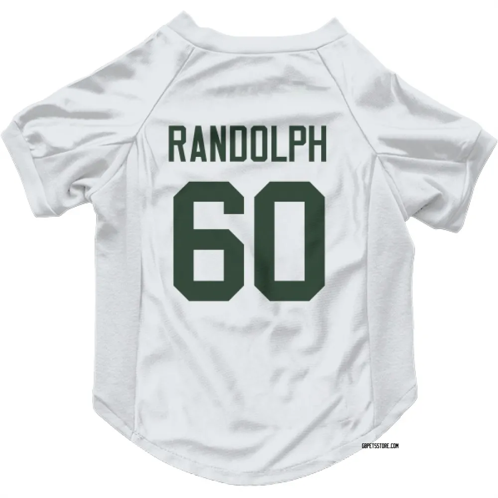 Green Bay Packers Keith Randolph White Pet Jersey for Dog & Cat