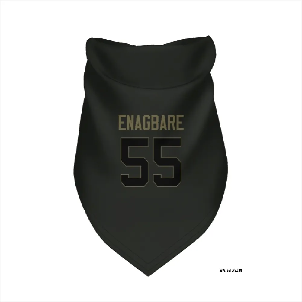 Green Bay Packers Kingsley Enagbare Black Service Pet Bandana for Dog & Cat
