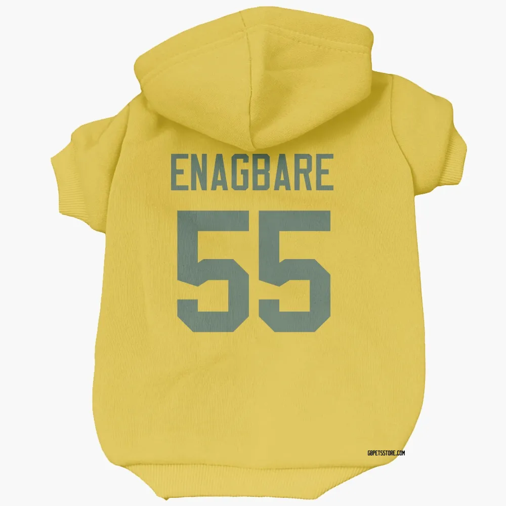 Green Bay Packers Kingsley Enagbare Gold Pet Hoodie for Dog & Cat