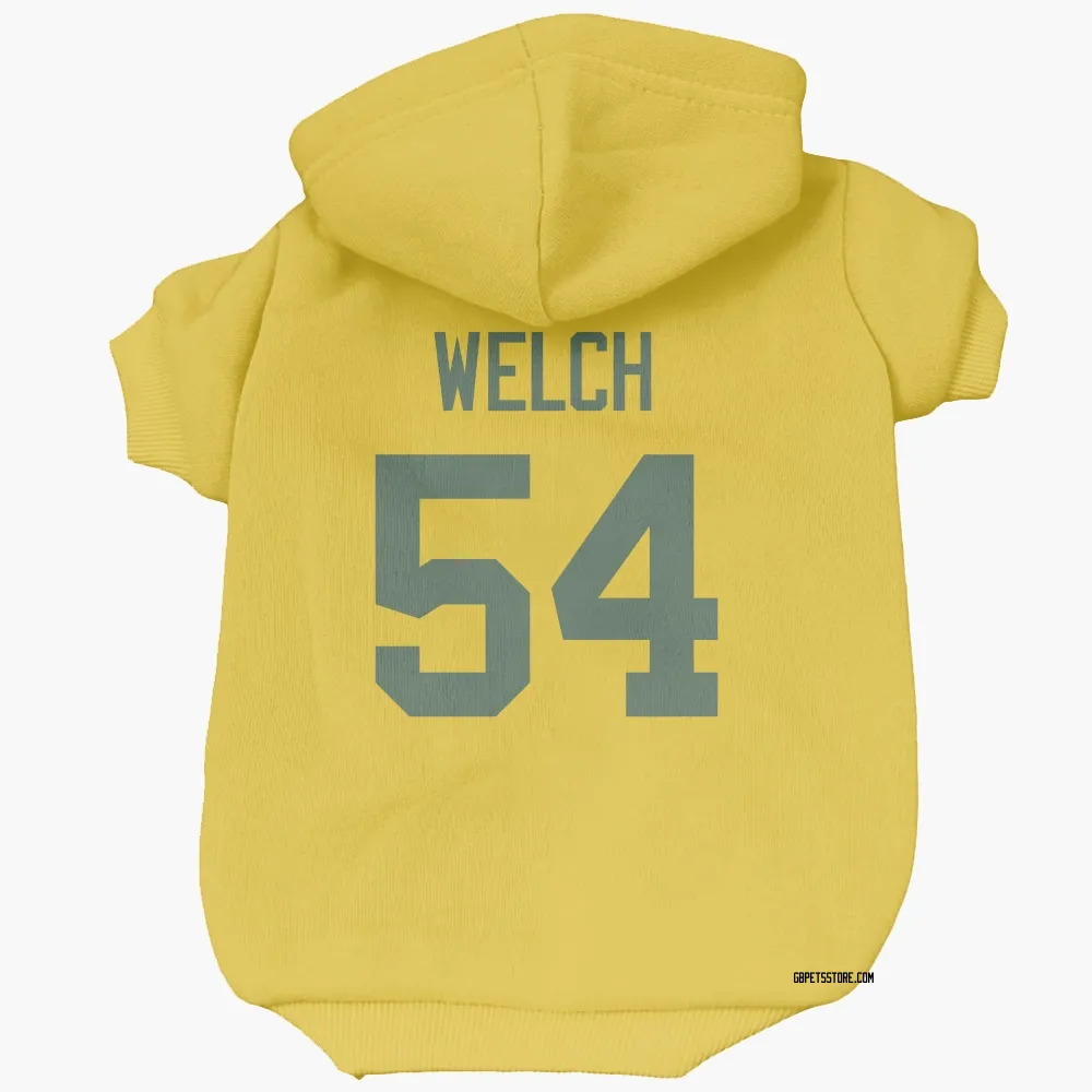 Green Bay Packers Kristian Welch Gold Pet Hoodie for Dog & Cat