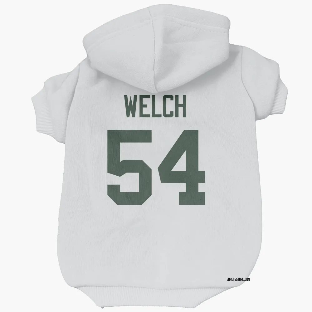 Green Bay Packers Kristian Welch White Pet Hoodie for Dog & Cat