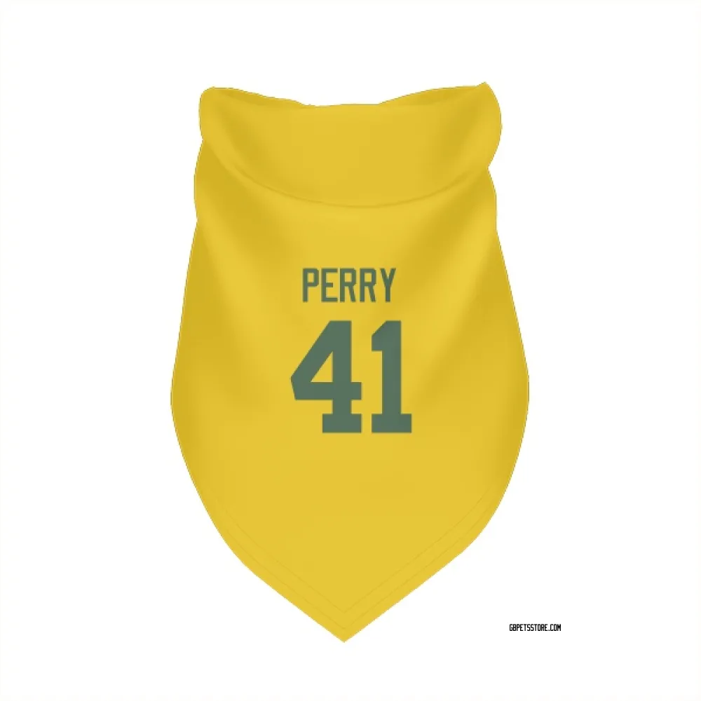 Green Bay Packers Mark Perry Gold Pet Bandana for Dog & Cat