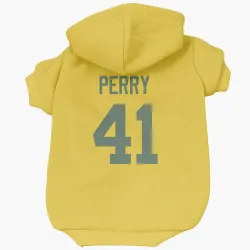 Green Bay Packers Mark Perry Gold Pet Hoodie for Dog & Cat