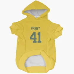 Green Bay Packers Mark Perry Gold Pet Hoodie for Dog & Cat