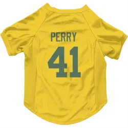 Green Bay Packers Mark Perry Gold Pet Jersey for Dog & Cat