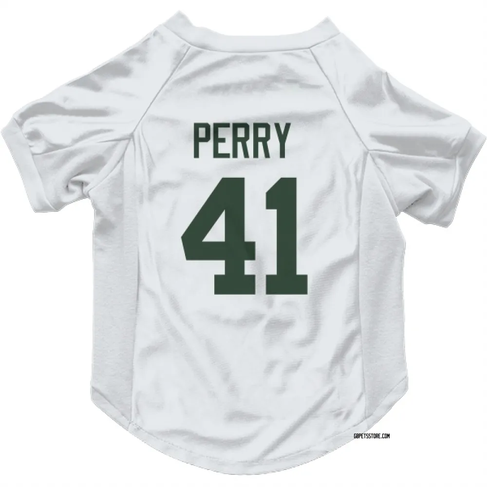 Green Bay Packers Mark Perry White Pet Jersey for Dog & Cat
