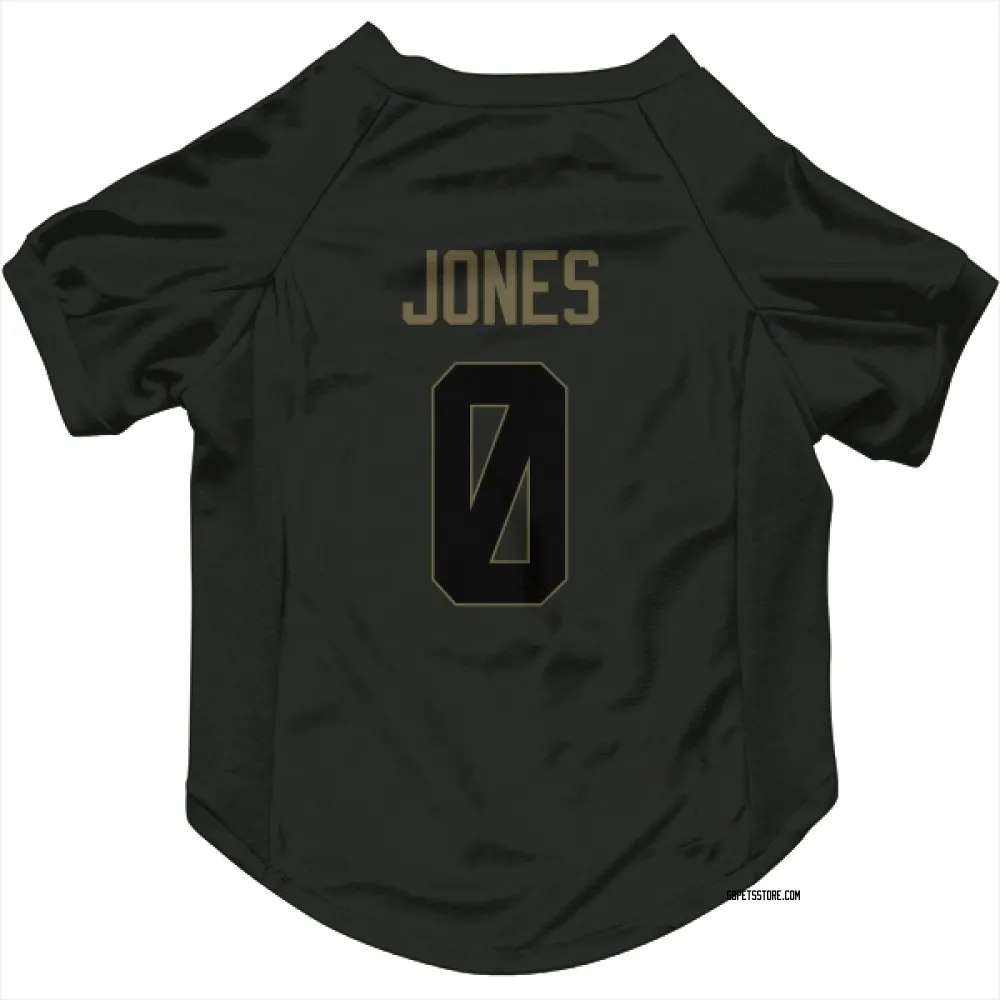 Green Bay Packers Marlon Jones Black Service Pet Jersey for Dog & Cat