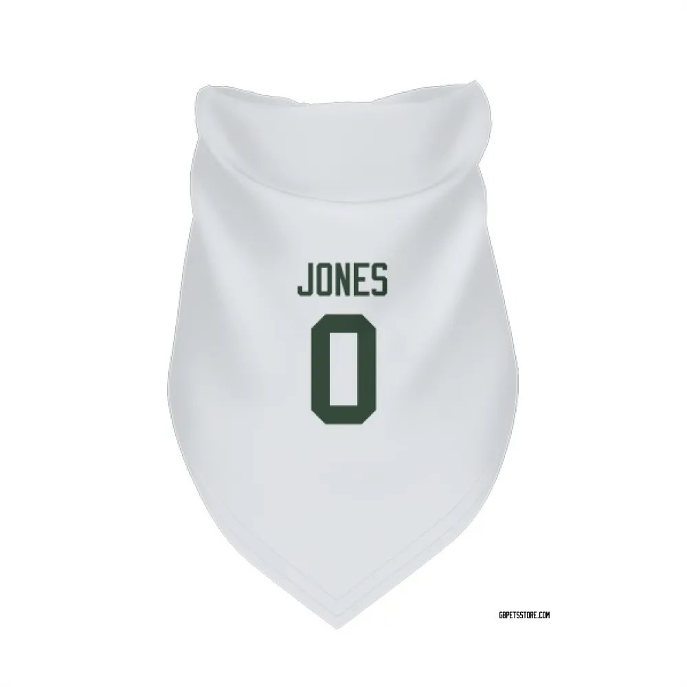 Green Bay Packers Marlon Jones White Pet Bandana for Dog & Cat