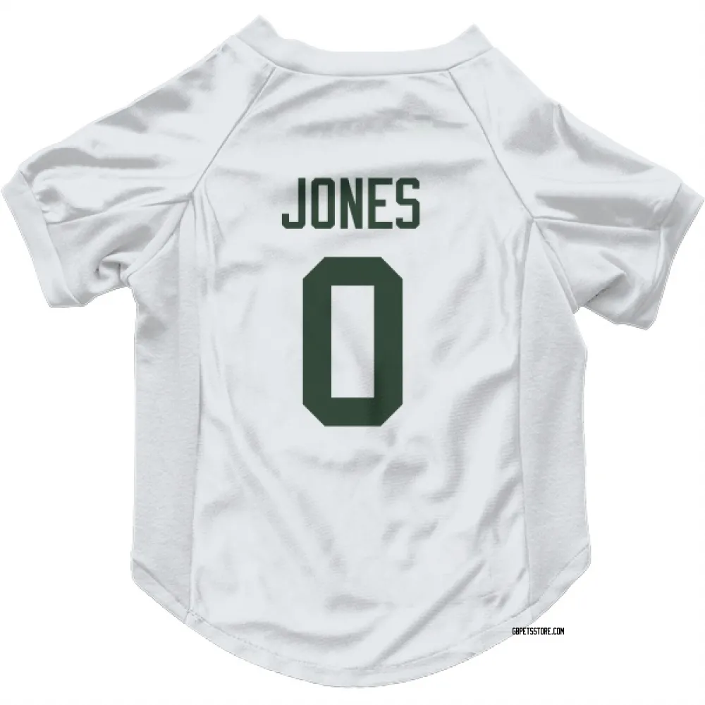 Green Bay Packers Marlon Jones White Pet Jersey for Dog & Cat