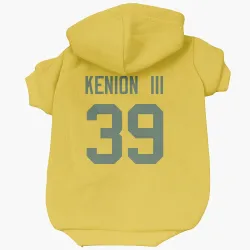 Green Bay Packers Murvin Kenion III Gold Pet Hoodie for Dog & Cat