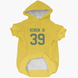 Green Bay Packers Murvin Kenion III Gold Pet Hoodie for Dog & Cat