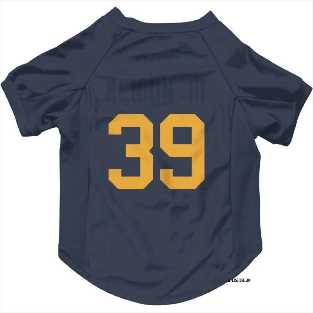 Green Bay Packers Murvin Kenion III Navy Pet Jersey for Dog & Cat