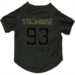Green Bay Packers Nazir Stackhouse Black Service Pet Jersey for Dog & Cat