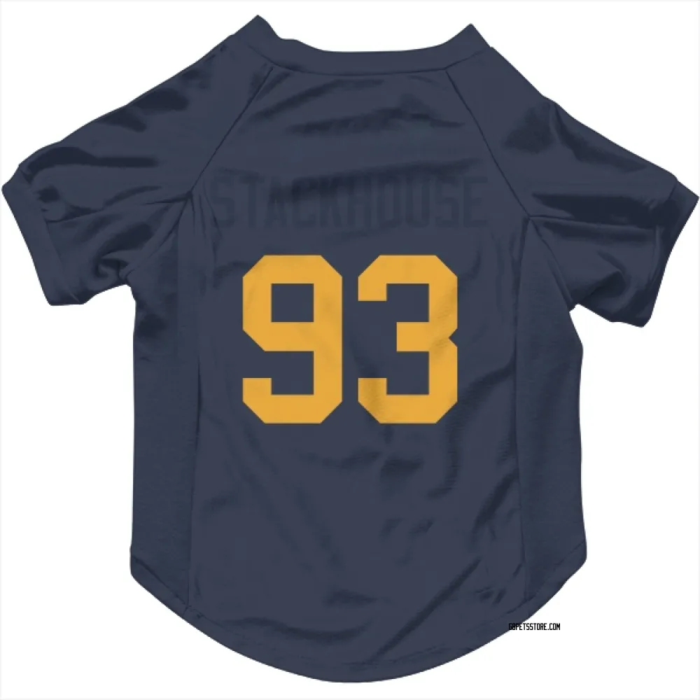 Green Bay Packers Nazir Stackhouse Navy Pet Jersey for Dog & Cat