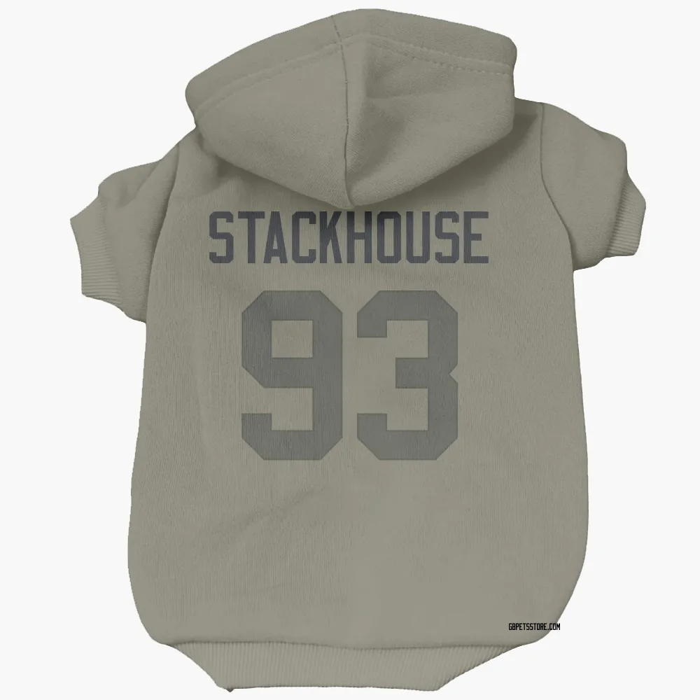 Green Bay Packers Nazir Stackhouse Olive Pet Hoodie for Dog & Cat