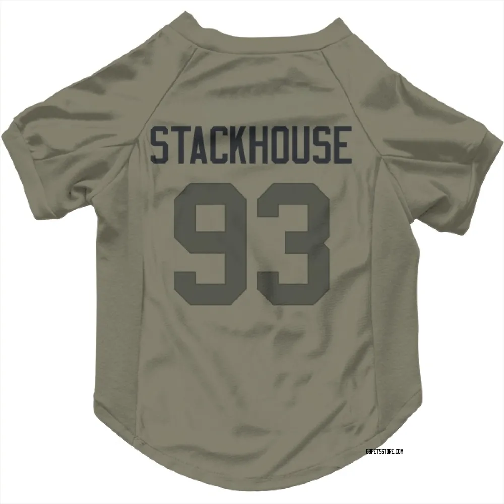 Green Bay Packers Nazir Stackhouse Olive Pet Jersey for Dog & Cat