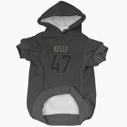 Green Bay Packers Nyjalik Kelly Black Service Pet Hoodie for Dog & Cat