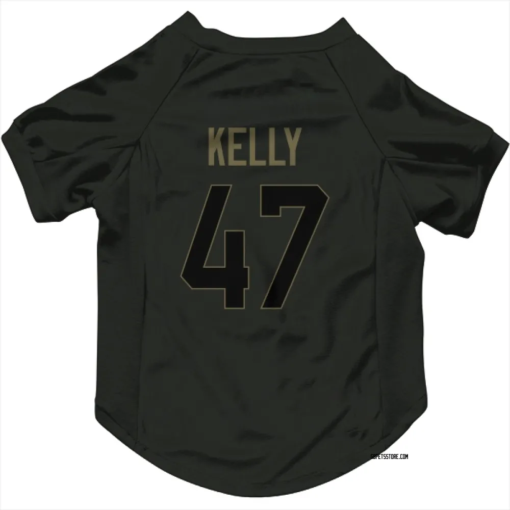 Green Bay Packers Nyjalik Kelly Black Service Pet Jersey for Dog & Cat