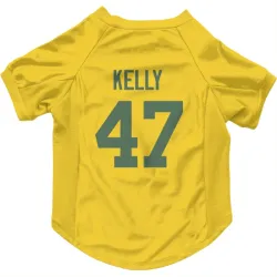 Green Bay Packers Nyjalik Kelly Gold Pet Jersey for Dog & Cat